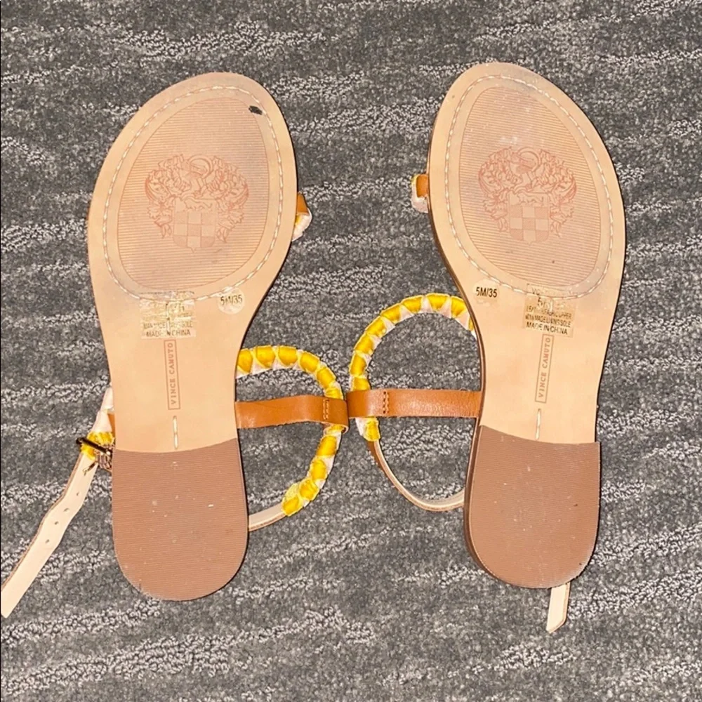 Vince Camuto women size 5 braid straps adjustable sandals